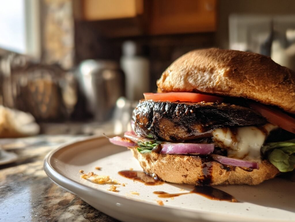 Smoky Portobello Mushroom Burger