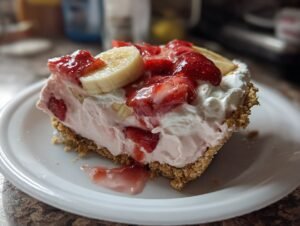 Strawberry Banana Cream Pie