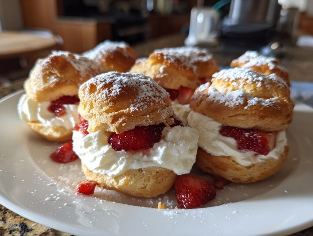 Strawberry Cream Puffs
