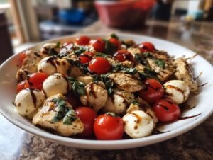 Summer Chicken Caprese Salad