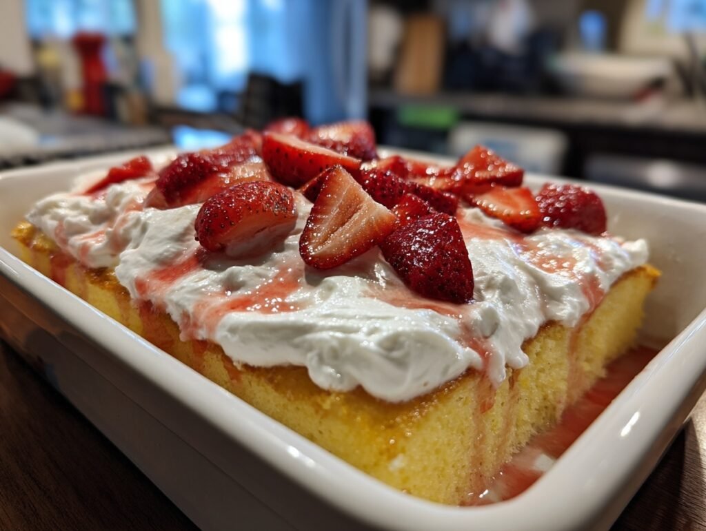 Summer Strawberry Tres Leches Cake