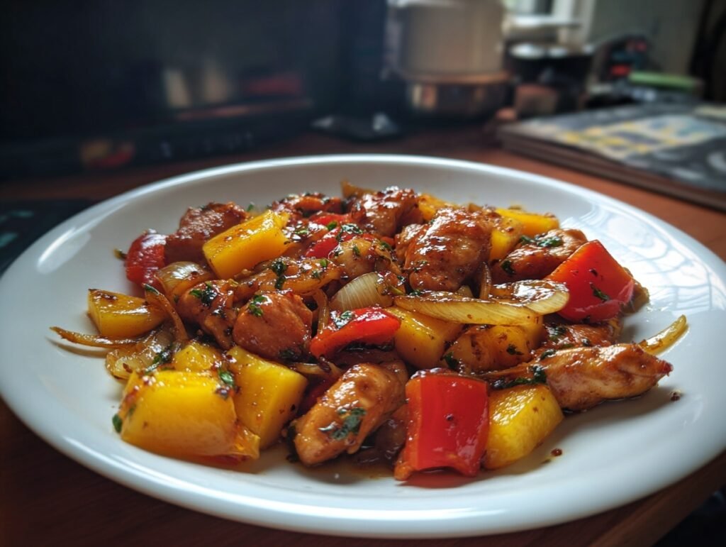 Tropical Mango Chicken Stir Fry