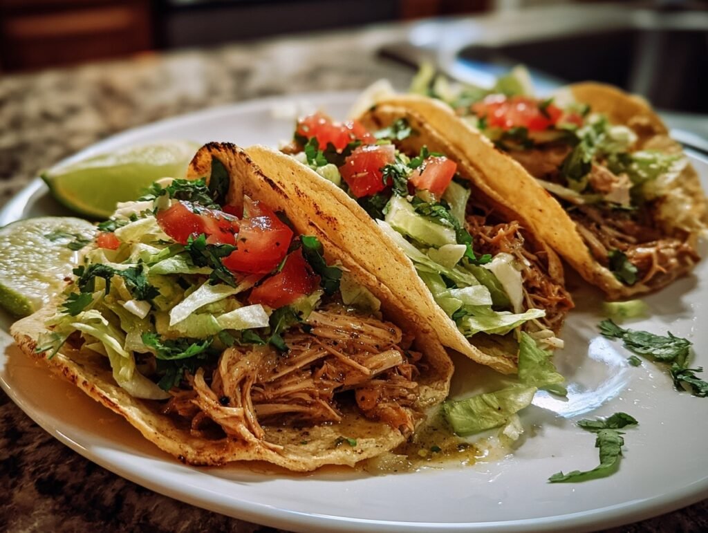 Zesty Salsa Verde Chicken Tacos