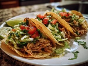 Zesty Salsa Verde Chicken Tacos